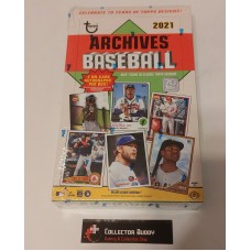 2021 Topps Archives Factory Sealed Hobby Box of 24 Packs of 8 Cards 2 Autographs